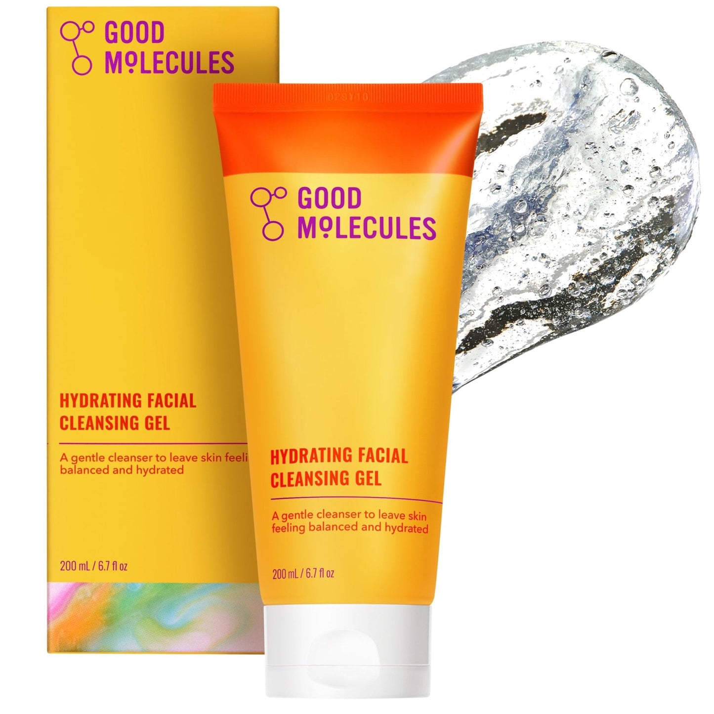 Good Molecules Hydrating Facial Cleansing Gel - Face Wash with Rosewater and Pineapple Extracts to Brighten, Cleanse, and Moisturize - Facial Cleanser, Skin Care - Maple Wellness Supplements