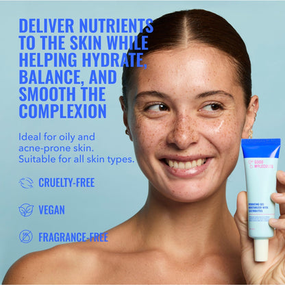 Good Molecules Hydrating Gel Moisturizer – Lightweight Water-Based Gel, Fast-Absorbing Oil-Free Moisturizer for Oily - Maple Wellness Supplements