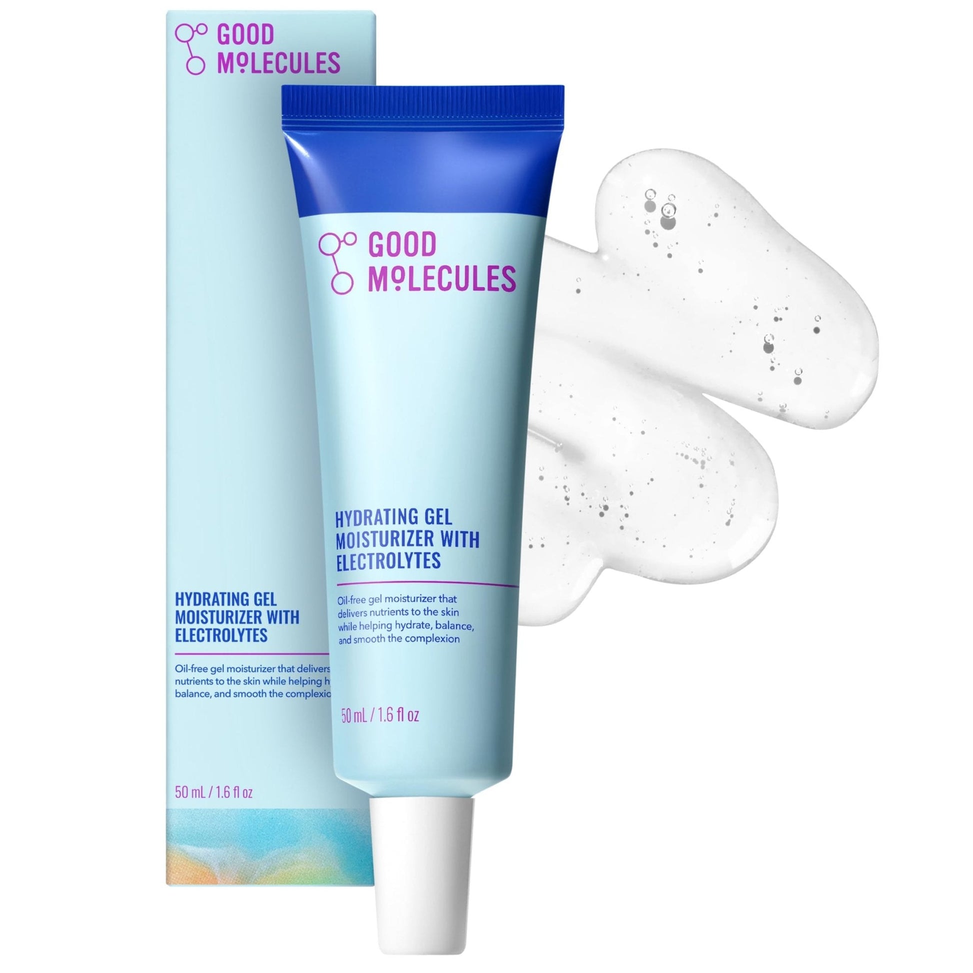 Good Molecules Hydrating Gel Moisturizer – Lightweight Water-Based Gel, Fast-Absorbing Oil-Free Moisturizer for Oily - Maple Wellness Supplements