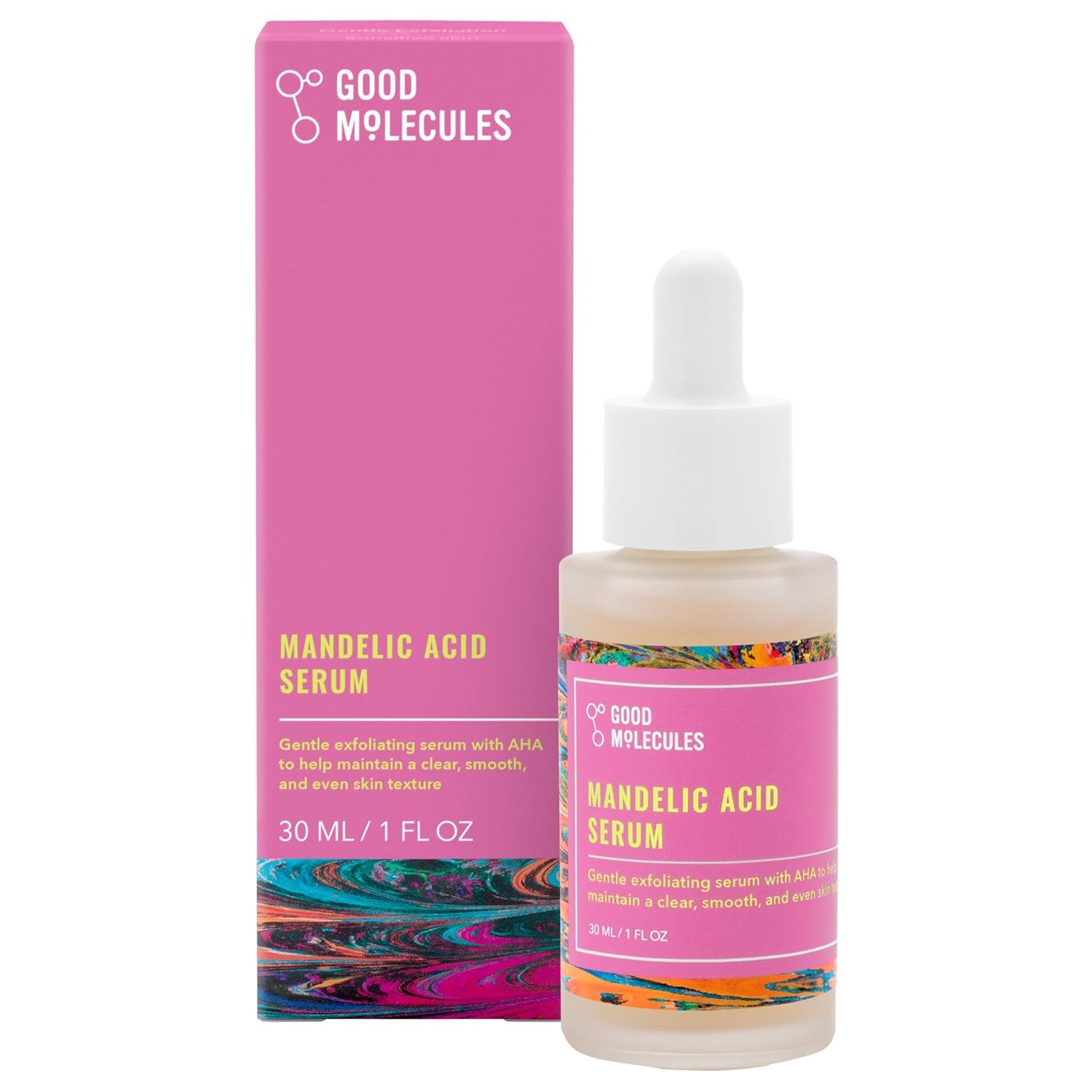 Good Molecules Mandelic Acid Serum - Gentle Face Exfoliator Serum with Ultra Hydrating Hyaluronic Acid - Maple Wellness Supplements