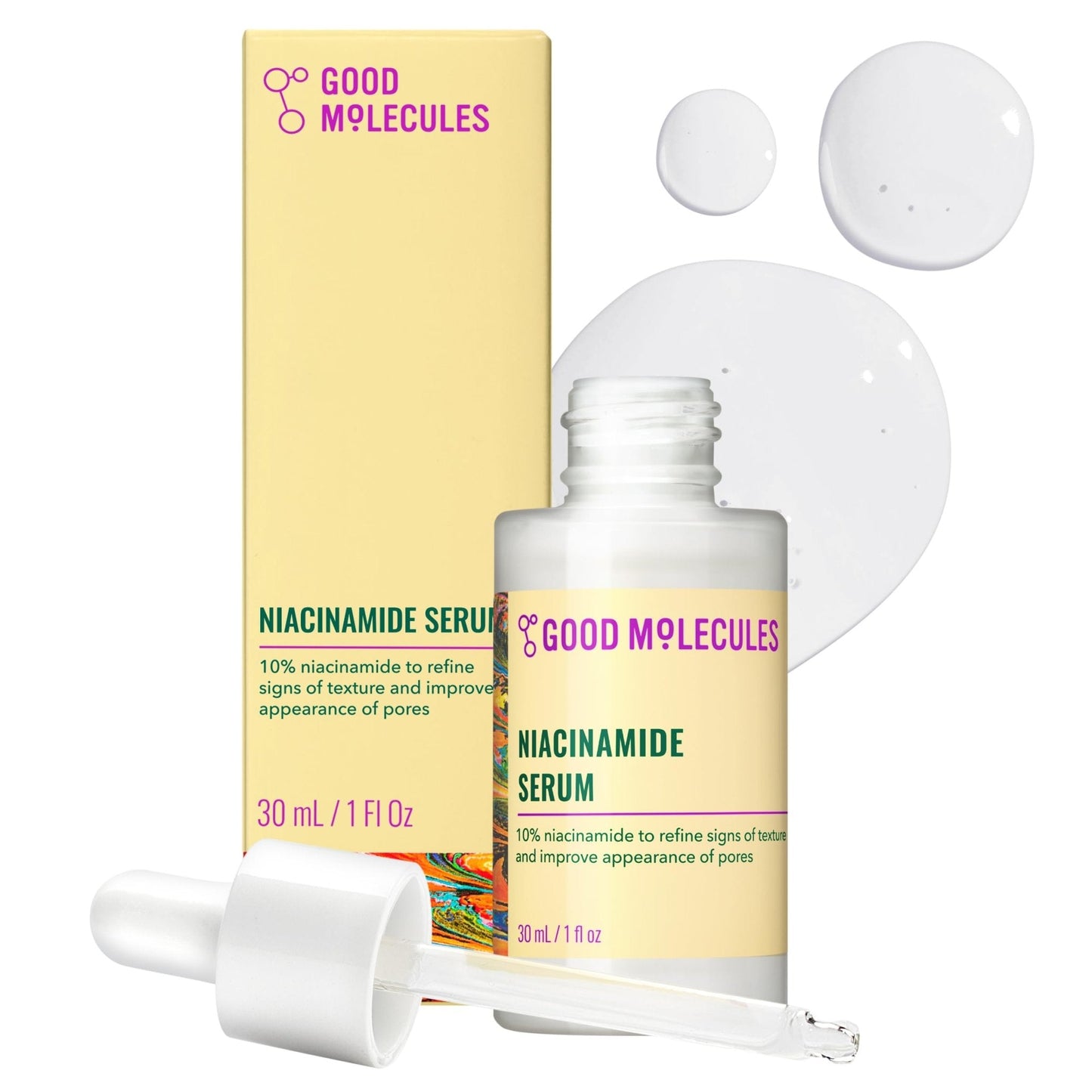 Good Molecules Niacinamide Serum - 10% Niacinamide to Target Blemishes, Nourishment - Maple Wellness Supplements
