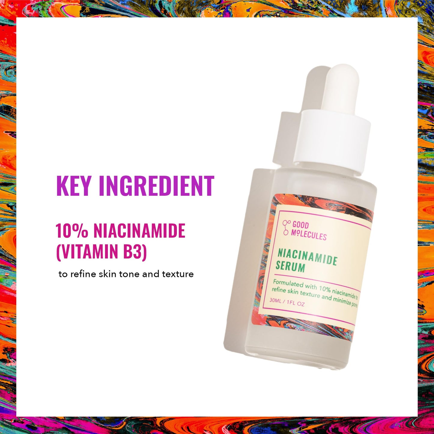 Good Molecules Niacinamide Serum - 10% Niacinamide to Target Blemishes, Nourishment - Maple Wellness Supplements