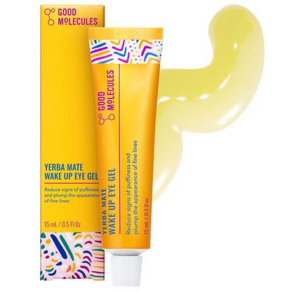 Good Molecules Yerba Mate Wake Up Eye Gel - Hydrating Under Eye Gel Cream with Hyaluronic Acid and Caffeine - Maple Wellness Supplements