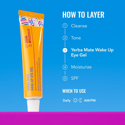 Good Molecules Yerba Mate Wake Up Eye Gel Pack 3 – 15 ml Each | Hydrating Under Eye Gel - Maple Wellness Supplements