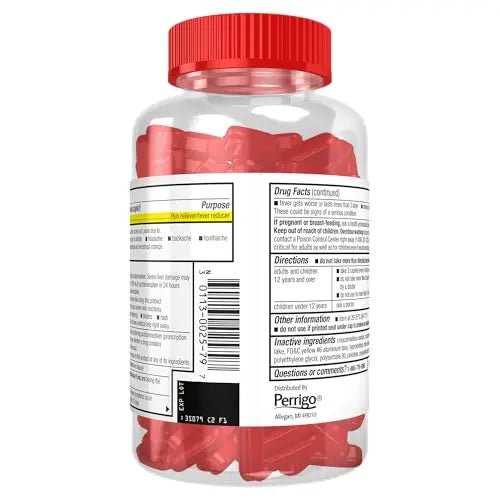 Good Sense Rapid Release Pain Relief, Acetaminophen Caplets 500 mg, Extra Strength Pain Reliever and Fever Reducer - Maple Wellness Supplements