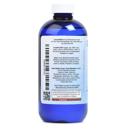 Good State Liquid Ionic Trace Minerals (96 servings at 125 mg - 8 fl oz) - Maple Wellness Supplements