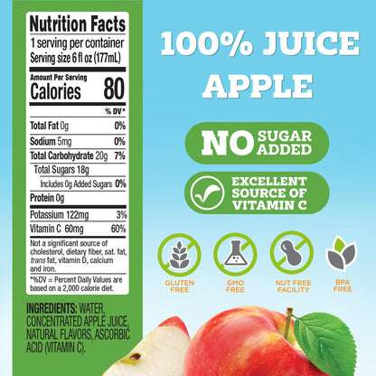 good2grow Apple Juice - 100% Juice Drinks for Kids, Fruit Juice No Sugar Added, 6 Fl Oz Juice Bottles with Spill-Proof PAW Patrol Character Tops (3 Pack) - Maple Wellness Supplements