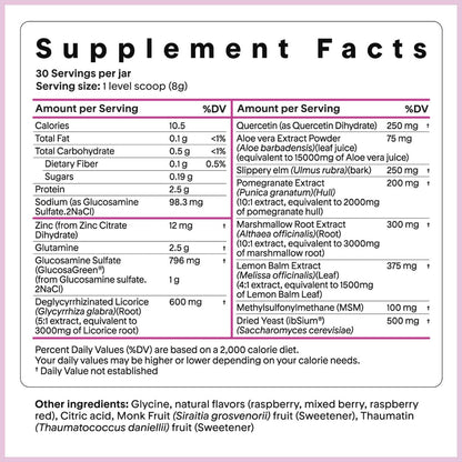 Goodness Lover Gut Soothe & Glow, Gut Digestive Support Supplement with L-Glutamine Powder and MSM, Support Bloat Relief, with Aloe Vera, - Maple Wellness Supplements