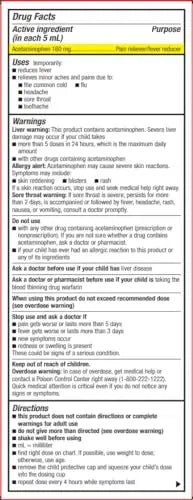 GoodSense Children's Pain and Fever, Acetaminophen 160 mg per 5 mL Oral Suspension, Grape Flavor, 8 FL OZ - Maple Wellness Supplements