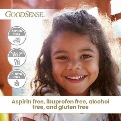 GoodSense Children's Pain and Fever Oral Suspension Liquid, Acetaminophen 160 mg per 5 mL, Bubble Gum Flavor - Maple Wellness Supplements