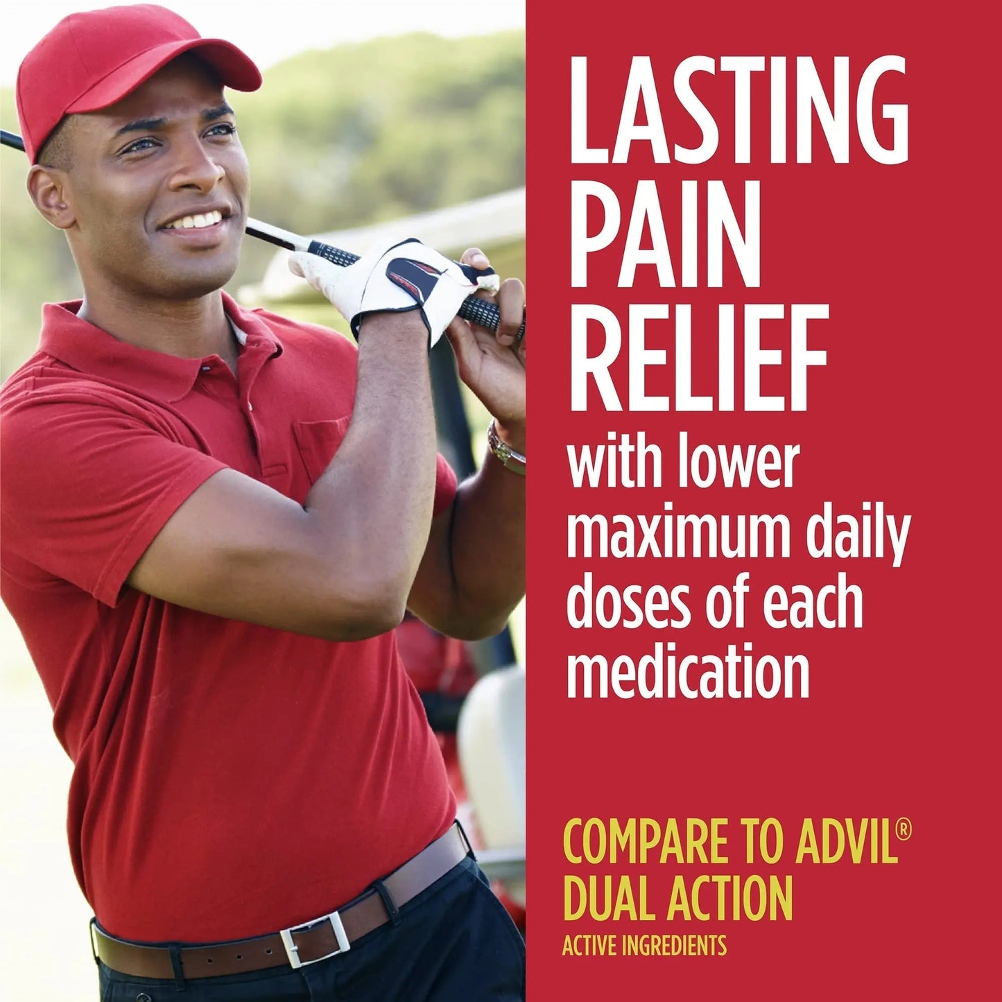 GoodSense Dual Action Acetaminophen 250 mg and Ibuprofen (NSAID) 125 mg Tablets, Pain Reliever for Headache Relief, Arthritis Pain Relief and More, 144 Count - Maple Wellness Supplements