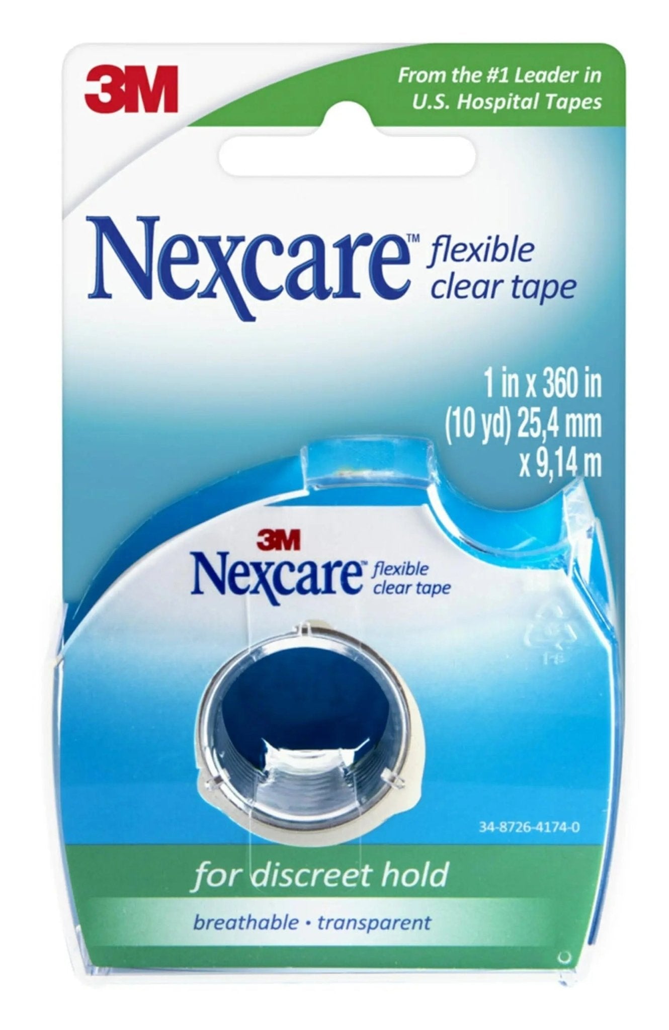 GoodSense Extra Strength 500mg Acetaminophen Caplets 50 Count & Nexcare Flexible Clear 1 Inch x 10 Yard Waterproof Transparent Tape 1 Roll - Maple Wellness Supplements