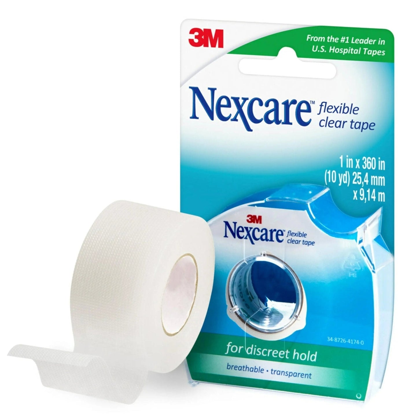 GoodSense Extra Strength 500mg Acetaminophen Caplets 50 Count & Nexcare Flexible Clear 1 Inch x 10 Yard Waterproof Transparent Tape 1 Roll - Maple Wellness Supplements
