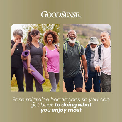 GoodSense Migraine Formula Caplets - Acetaminophen, Aspirin (NSAID) & Caffeine - Migraine Pain Relief, 24 Count - Maple Wellness Supplements