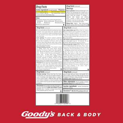 Goody's Back and Body Pain Relief Powder, 24 ct (Pack of 1) - Maple Wellness Supplements