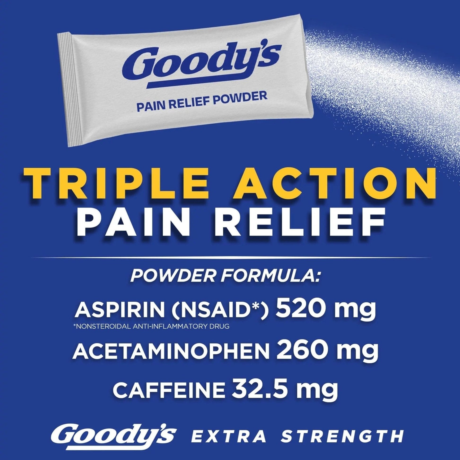 Goody's Extra Strength Headache Powders 50 ea (Pack of 6) - Maple Wellness Supplements
