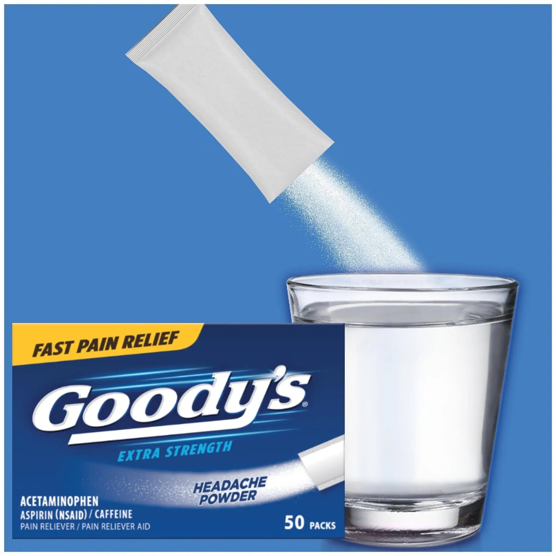 Goody's Extra Strength Headache Powders 50 ea (Pack of 6) - Maple Wellness Supplements