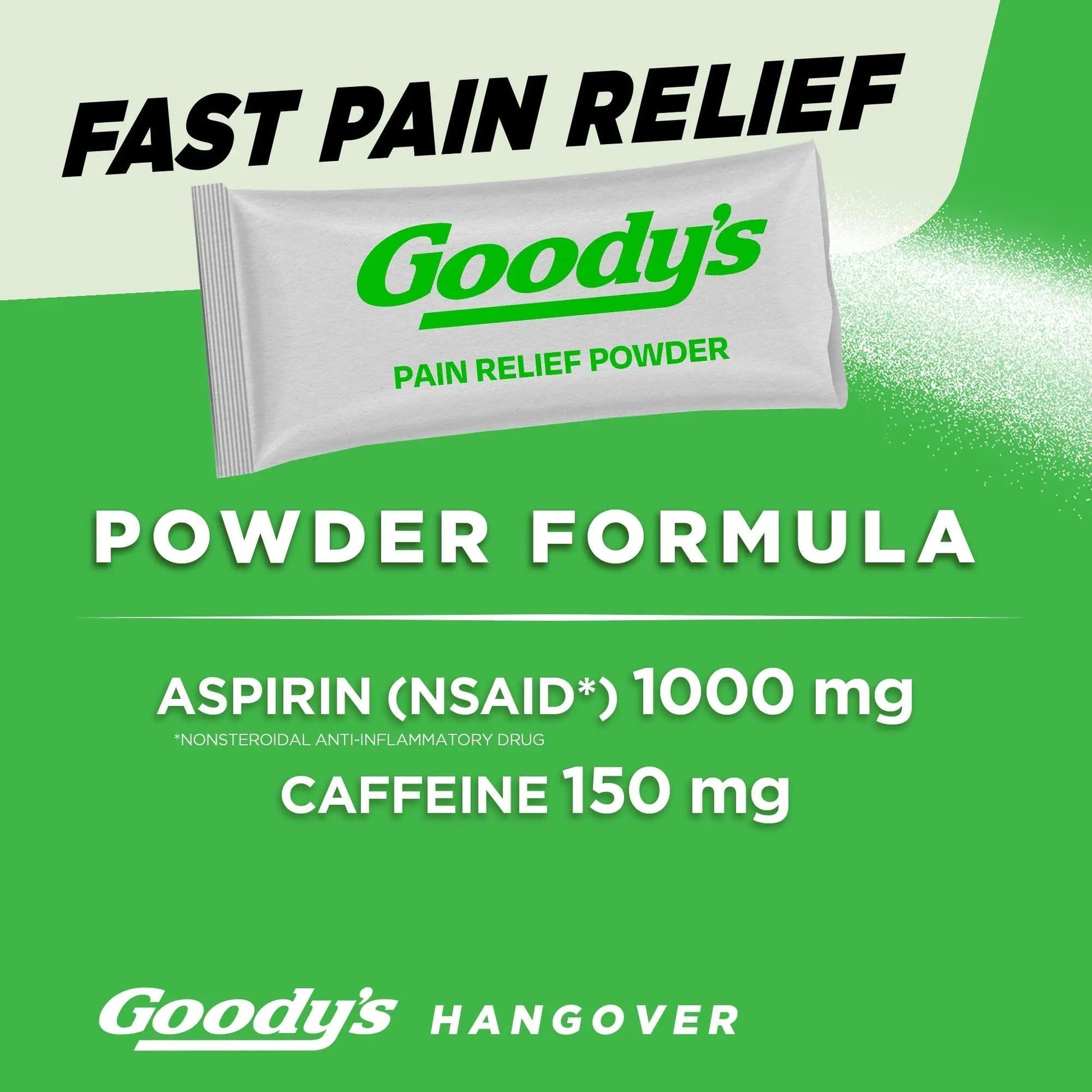 Goody's Hangover Powders, Fast Pain Relief & Boost of Alertness Berry Citrus, 4 ct (Pack of 1) - Maple Wellness Supplements