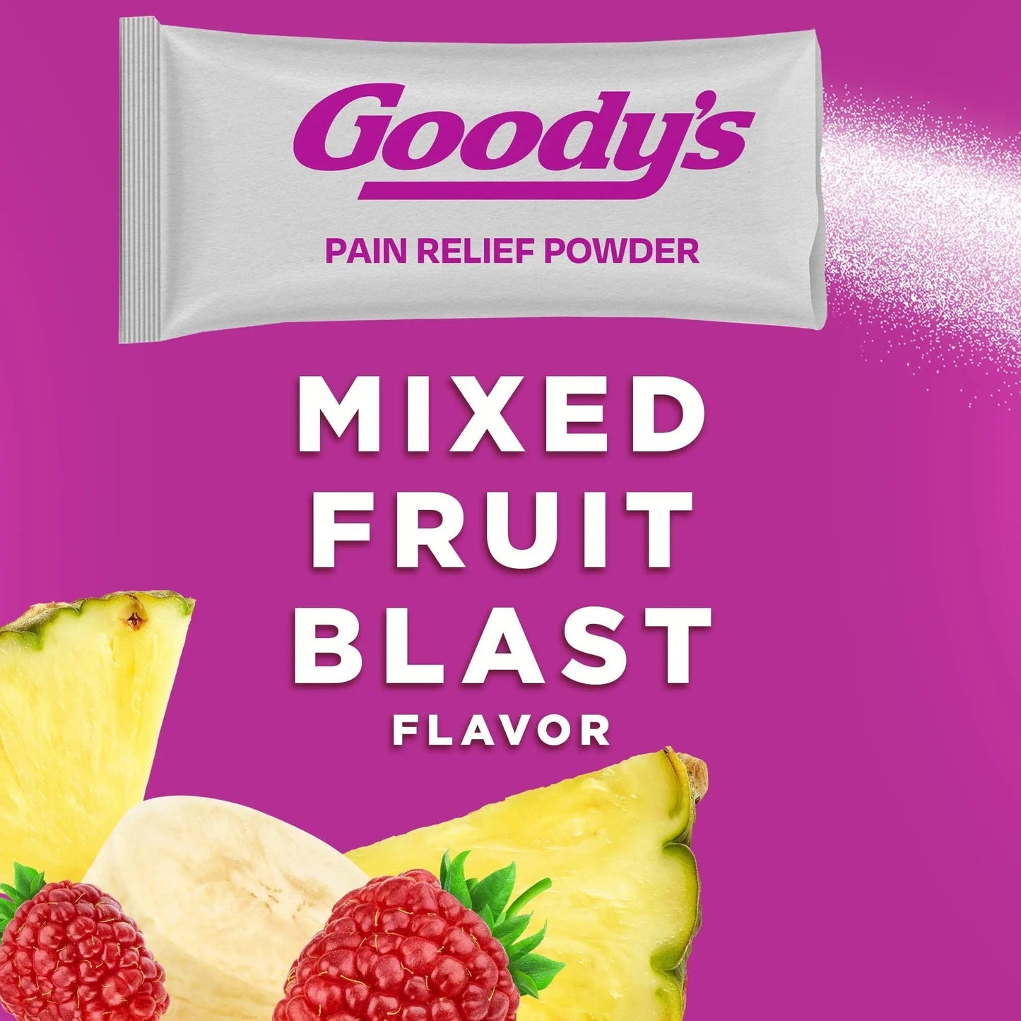 Goody's Pain Relief Powders, Extra Strength Headache Powder Mixed Fruit Blast, 24 ct (Pack of 1) - Maple Wellness Supplements