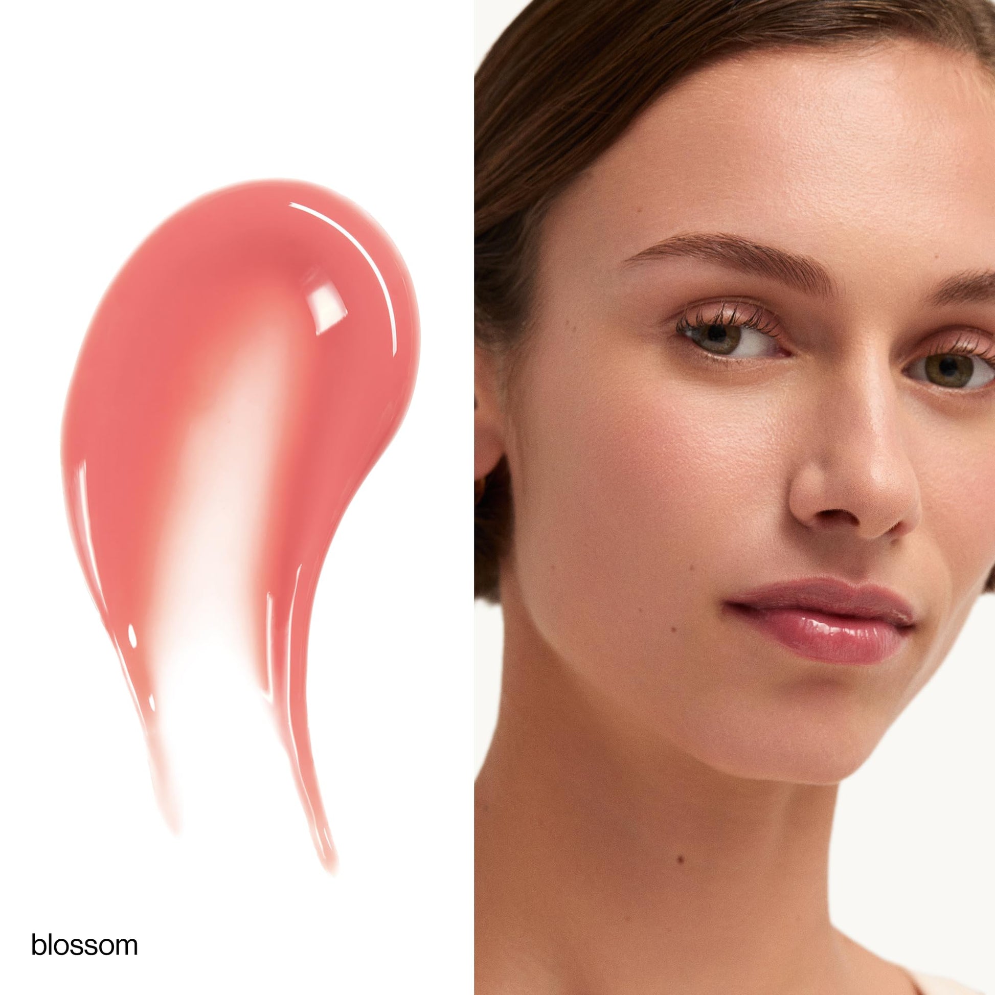 goop Beauty Hydra-Barrier Gel Gloss | Hydrating Lip Gloss to Moisturize & Plump Lips | Hyaluronic Acid & Vitamin E | Blossom - Sheer Petal Pink | 0.13 oz - Maple Wellness Supplements