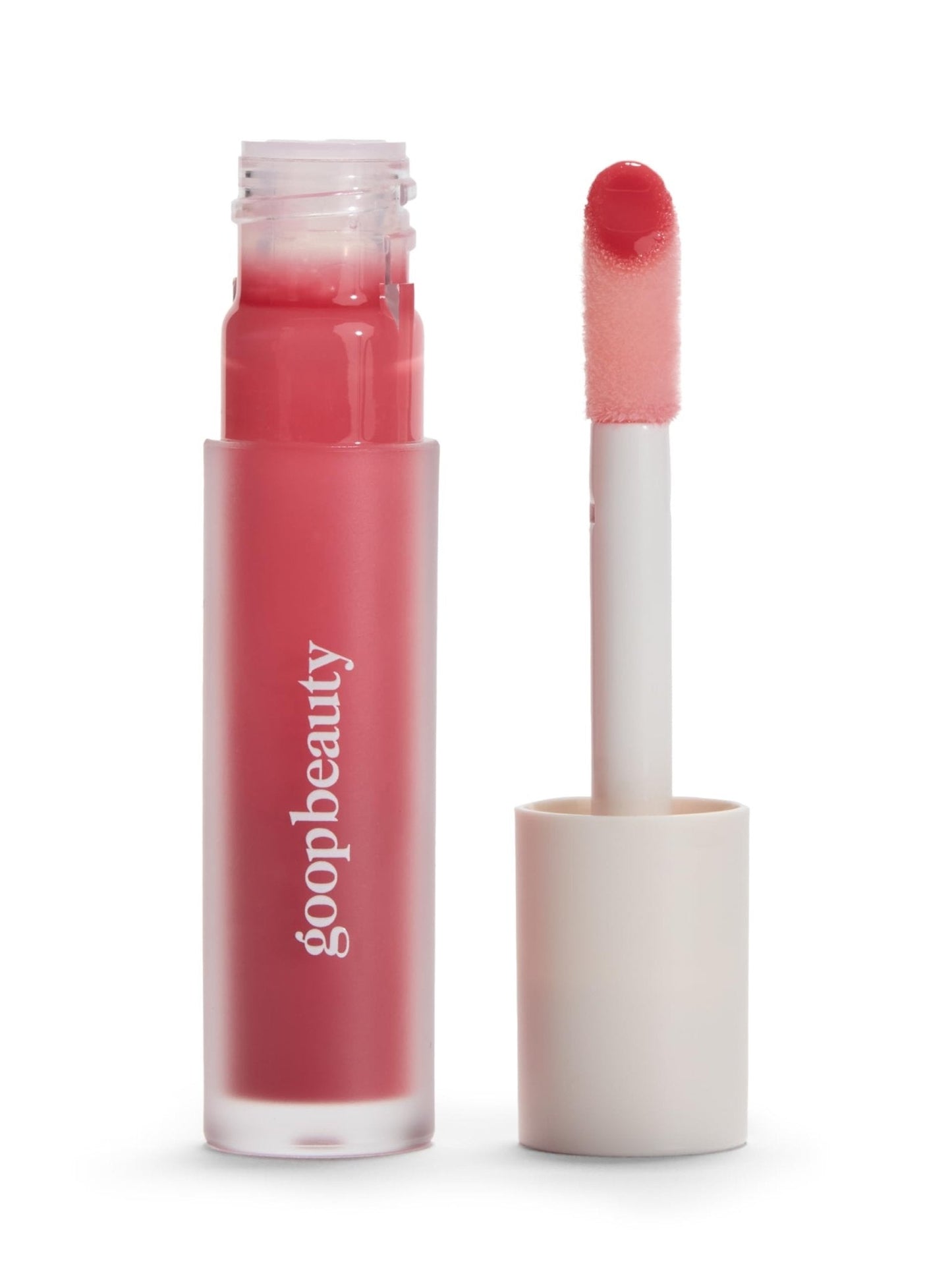 goop Beauty Hydra-Barrier Gel Gloss | Hydrating Lip Gloss to Moisturize & Plump Lips | Hyaluronic Acid & Vitamin E | Blossom - Sheer Petal Pink | 0.13 oz - Maple Wellness Supplements