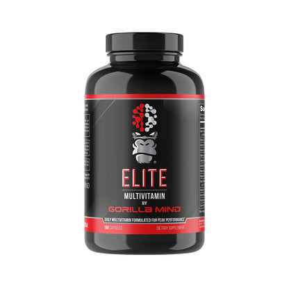 Gorilla Mind Elite Multi-Vitamin (180 Capsules) – Daily Multivitamin Formulated for Peak Performance | 27 Nutrients to Backfill Micronutrient Shortcomings - Maple Wellness Supplements