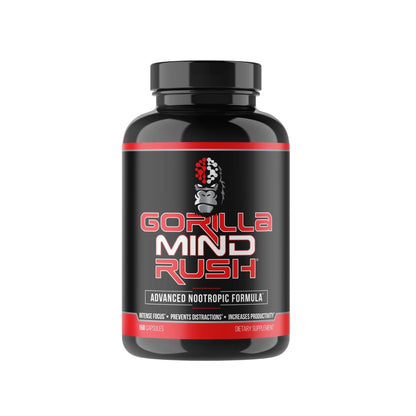 Gorilla Mind Rush - Nootropic Supplement | Intense Focus · Insane Productivity Cognitive Health Support, Memory, Focus, - Maple Wellness Supplements