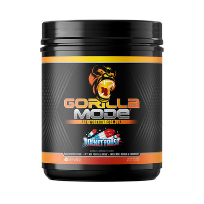 Gorilla Mode Pre Workout - Massive Pumps · Laser Focus · Energy · Power - L-Citrulline, Creatine, L-Tyrosine, Betaine, Hydroprime®, Alpha-GPC, 400mg Caffeine, Huperzine A - 792g (Rocket Frost) - Maple Wellness Supplements