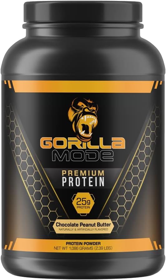 Gorilla Mode Premium Protein - Chocolate Peanut Butter / 24 Grams of Protein/Recover - Maple Wellness Supplements