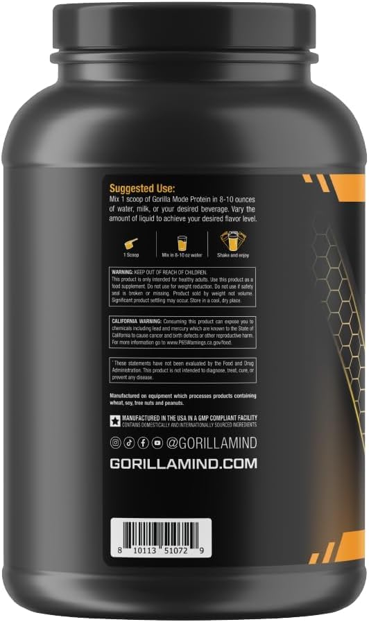 Gorilla Mode Premium Protein - Chocolate Peanut Butter / 24 Grams of Protein/Recover - Maple Wellness Supplements