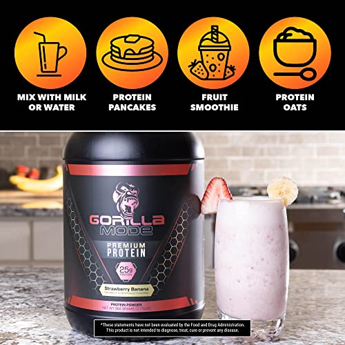 Gorilla Mode Premium Whey Protein - Chocolate / 25 Grams of Whey Protein Isolate - Maple Wellness Supplements