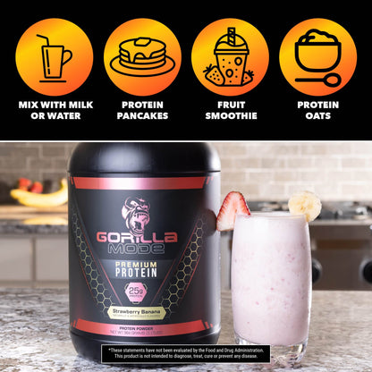 Gorilla Mode Premium Whey Protein - Chocolate Peanut Butter / 25 Grams of Whey - Maple Wellness Supplements