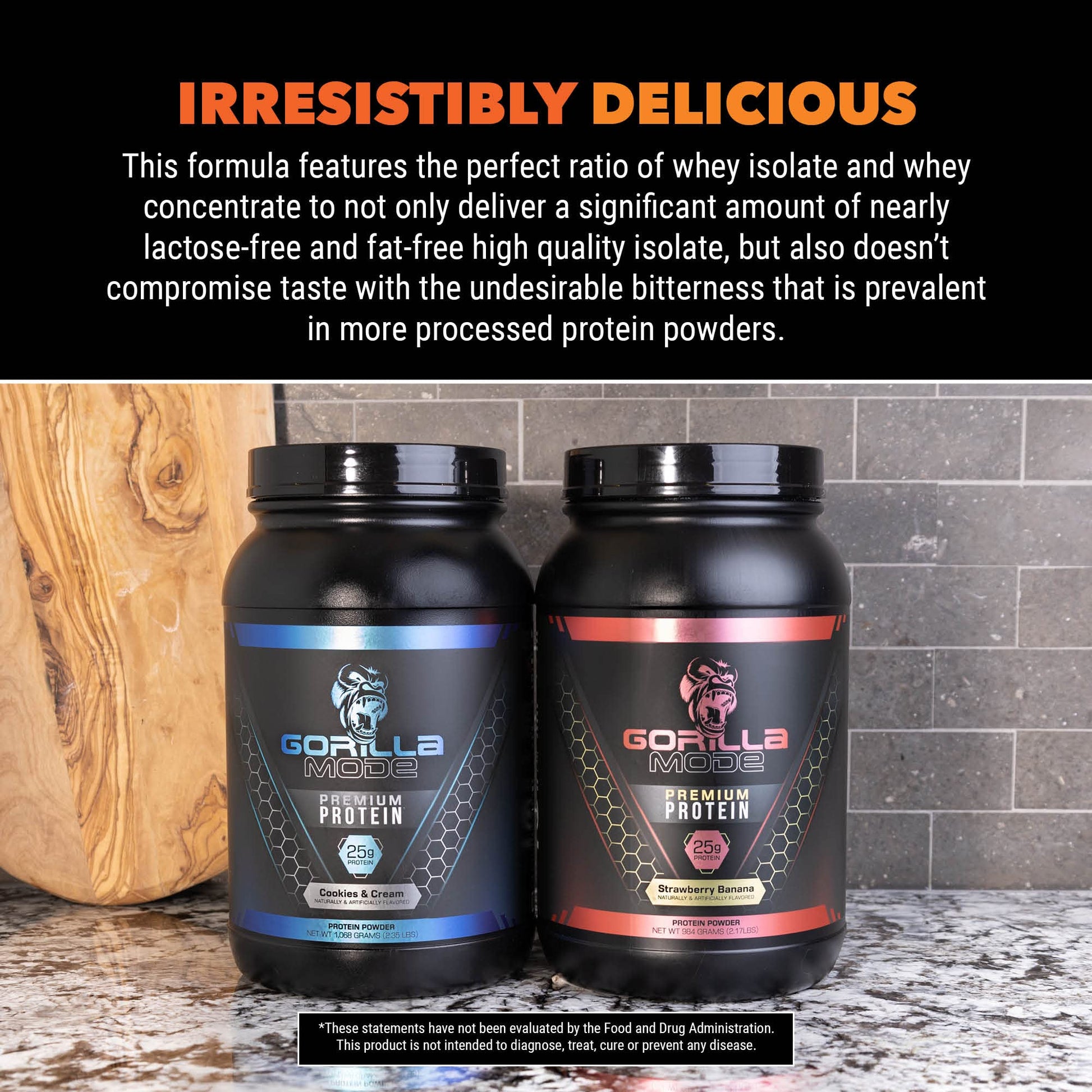 Gorilla Mode Premium Whey Protein - Chocolate Peanut Butter / 25 Grams of Whey - Maple Wellness Supplements