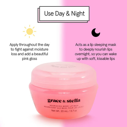 grace & stella Award Winning Lip Butter - Hydrating Lip Balm - Nourishing Lip Mask (1-pack) Travel Essentials, Travel Size Toiletries - Maple Wellness Supplements