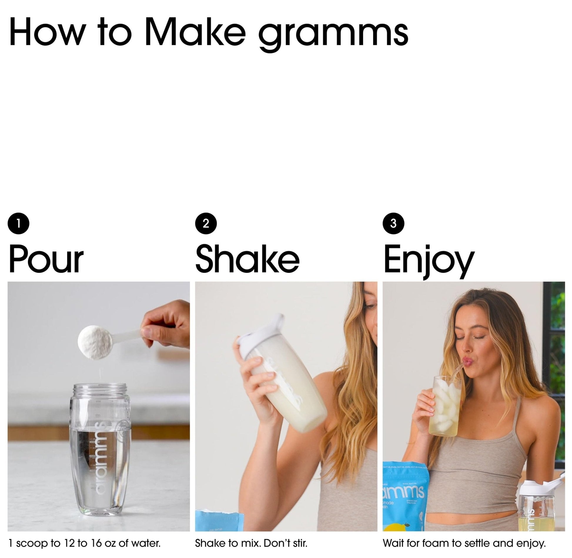 GRAMMS Clear Protein Powder 20G Protein for Women & Men | Lactose Free, Grass-Fed Whey Isolate, Gluten Free, Zero Sugar, Gut Friendly, Non-Bloating - Maple Wellness Supplements