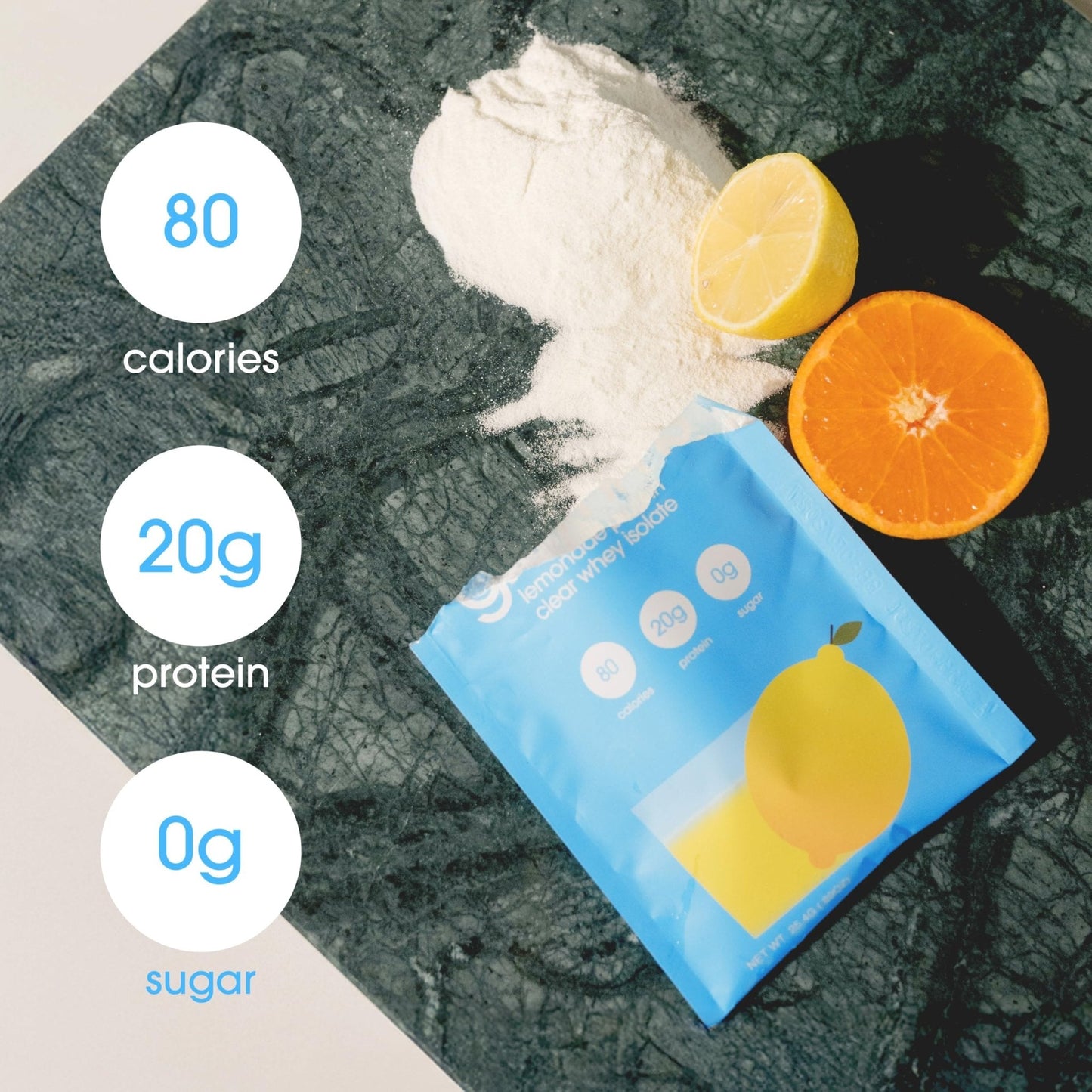 GRAMMS Clear Protein Powder Packets 20G Protein Sample Packets Variety Flavors for Women & Men | Lactose Free, Grass-Fed Whey Isolate, Gluten Free, Zero Sugar, Gut Friendly, Non-Bloating(9 Pack) - Maple Wellness Supplements