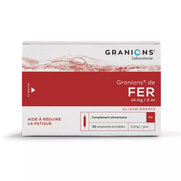 Granions Iron 30 Drinkable ampoules - Maple Wellness Supplements