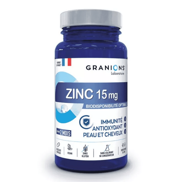 Granions Zinc 15mg Immunity and Antioxidant Skin and Hair - Maple Wellness Supplements