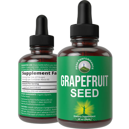 Grapefruit Seed Extract Liquid Drops Supplement. Vegan GSE Grapefruit Seed Extract for Women and Men. Zero Sugar, Non Bitter. for Immune, Digestive Support. Gluten Free Oil. Take Orally - Maple Wellness Supplements