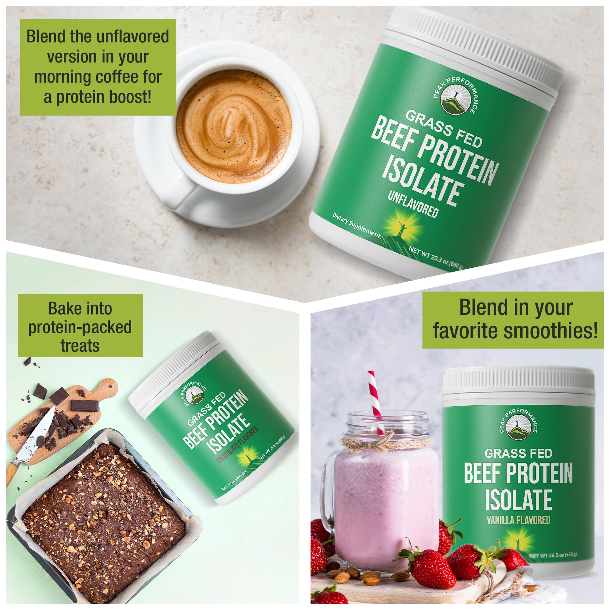 Grass Fed Beef Protein Powder - Lactose Free Great Tasting Beef Protein Isolate. Complete Animal Based Non Dairy Paleo Carnivore Supplement for Prime Muscle Building. No Whey. Vanilla Flavor - Maple Wellness Supplements