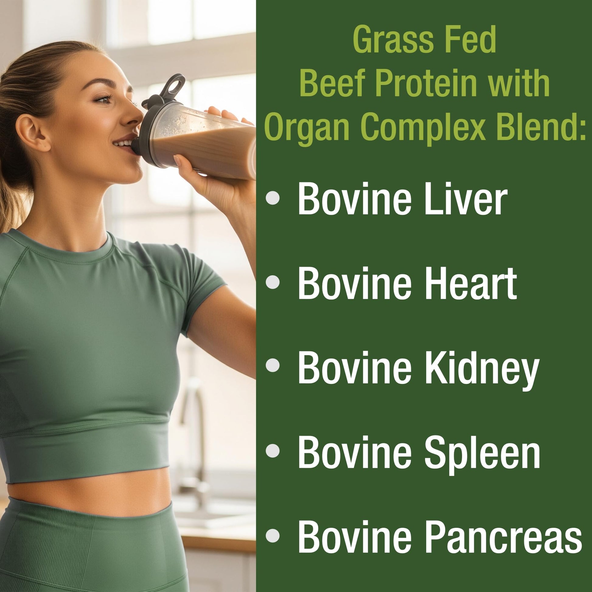 Grass Fed Beef Protein Powder + Organ Complex. Lactose Free Great Tasting Beef Protein Isolate. Animal Based Non Dairy No Whey Paleo Carnivore Supplement for Muscle Building. Chocolate Flavor - Maple Wellness Supplements