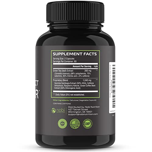 Green Tea Weight Loss Pills with Green Coffee Bean Extract | Belly Fat Burner, Metabolism - Maple Wellness Supplements
