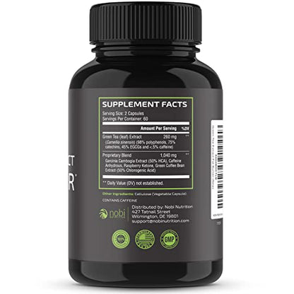 Green Tea Weight Loss Pills with Green Coffee Bean Extract | Belly Fat Burner, Metabolism - Maple Wellness Supplements