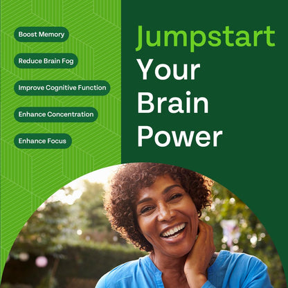GREEN VALLEY NATURALS - Advanced Brain Power - Supports Healthy, Normal Brain Function, Focus and Concentration, clinically formulated to Support Healthy Brain Clarity. (1 Bottle, 60, Count) - Maple Wellness Supplements