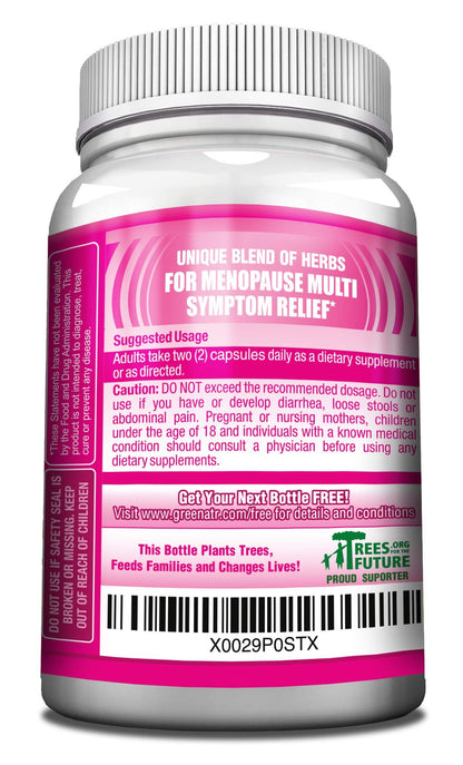 GreeNatr Menopause Supplements for Women - Perimenopause Supplements Women with Dong Quai & Black Cohosh for Menopause Hot Flashes - Menopause Support for Sleep Quality & Hormone Balance - 60 Caps - Maple Wellness Supplements