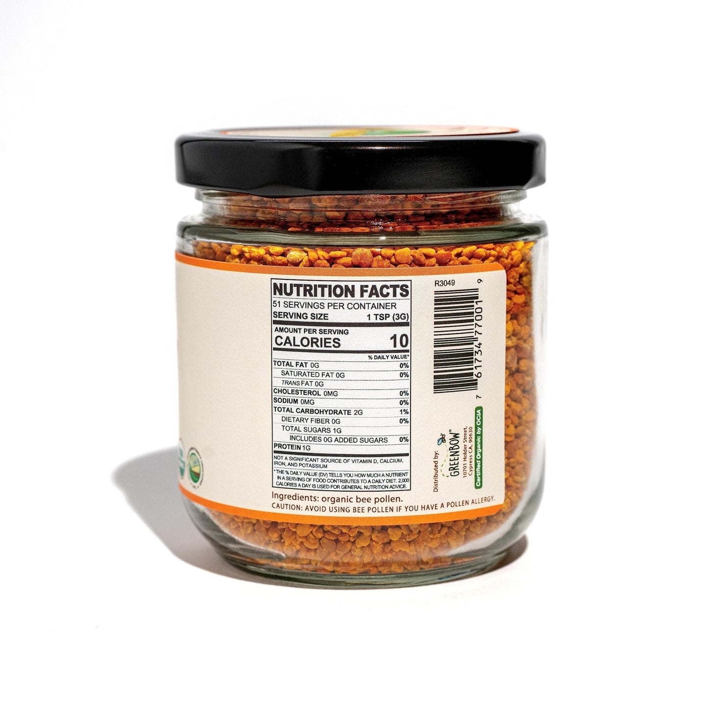 Greenbow Organic Bee Pollen - 100% USDA Certified Organic, Non-GMO, Halal, Kosher Certified, Pure & Natural Bee Pollen - Superfood Packed with Proteins - Maple Wellness Supplements
