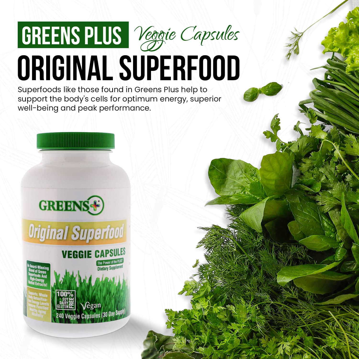 Greens+ Organic Reds Superfood Powder Organic Super Veggie Capsules - Maple Wellness Supplements