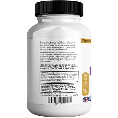 GREENVIFY Memorion Pro Max Extra Strength Brain Support Supplement, 60 Capsules, with DHA, Vitamins, Herbal Blend, 30-Day Supply (1) - Maple Wellness Supplements