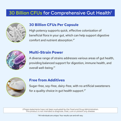 Gundry MD® 24 Strain Probiotic with 30 Billion CFUs, 30 Count - Maple Wellness Supplements