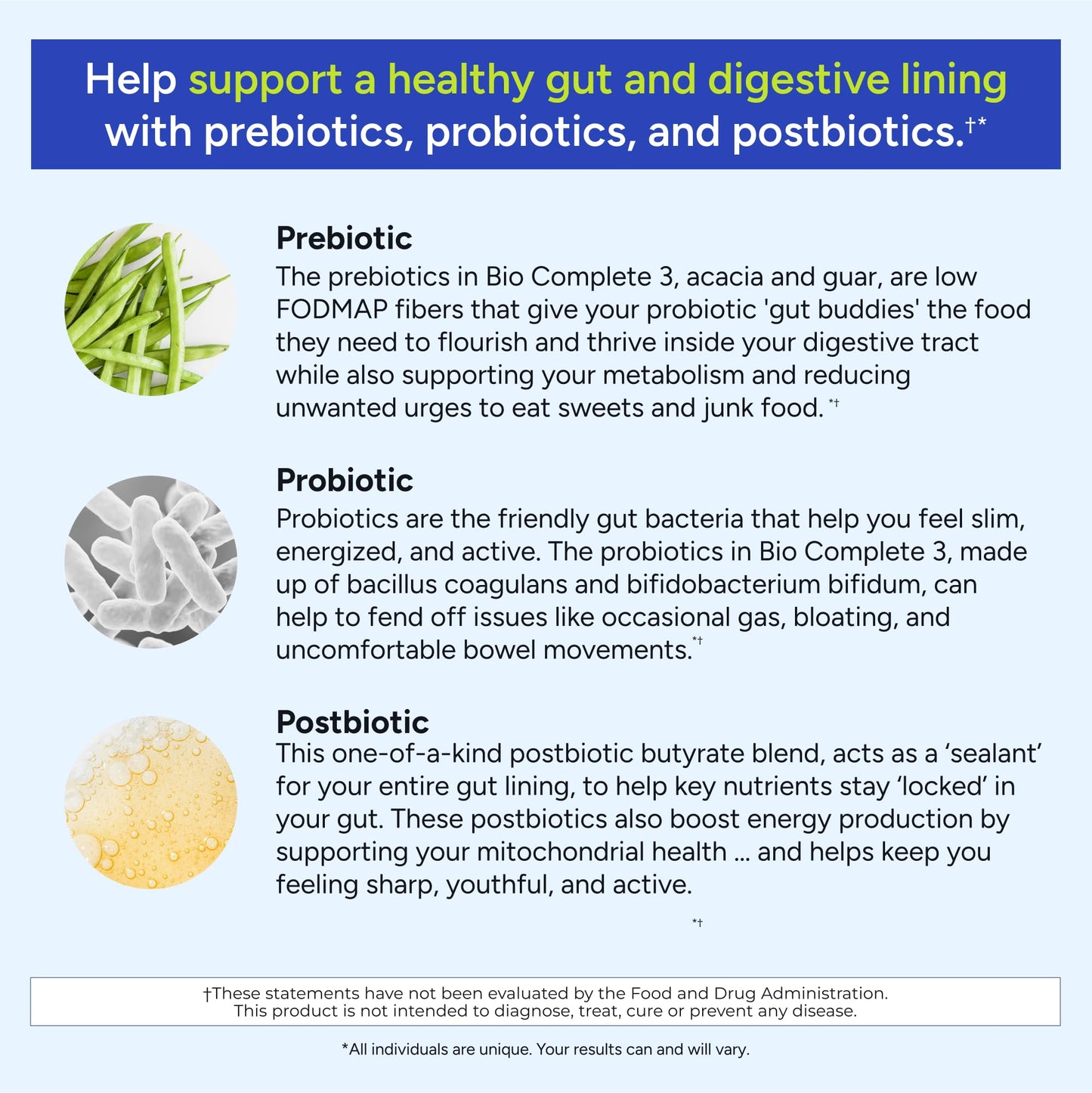 Gundry MD® Bio Complete 3, 3-in-1 Probiotics for Gut Health, Probiotic Supplements for Digestion, Supplement Supporting Bloating, Gas, Food Cravings - Maple Wellness Supplements